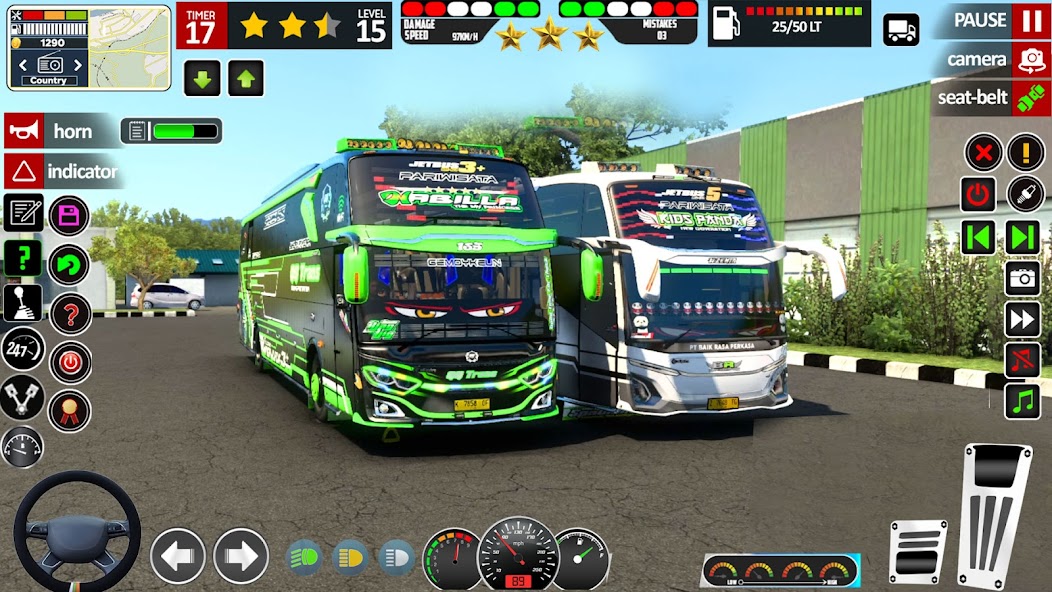 Coach Tourist Bus City Driving