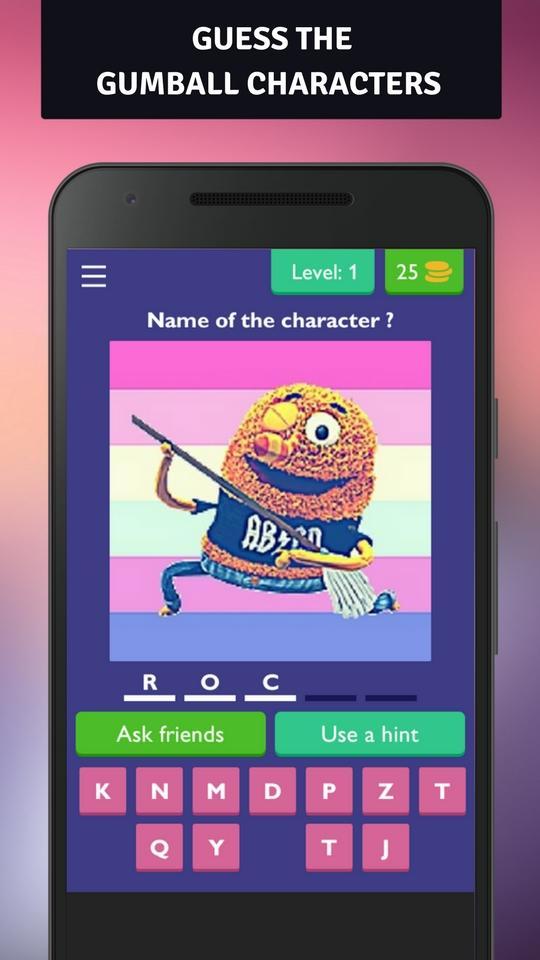 Guess Gumball Characters Game