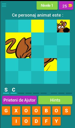 Ghiceste Personajele Animate