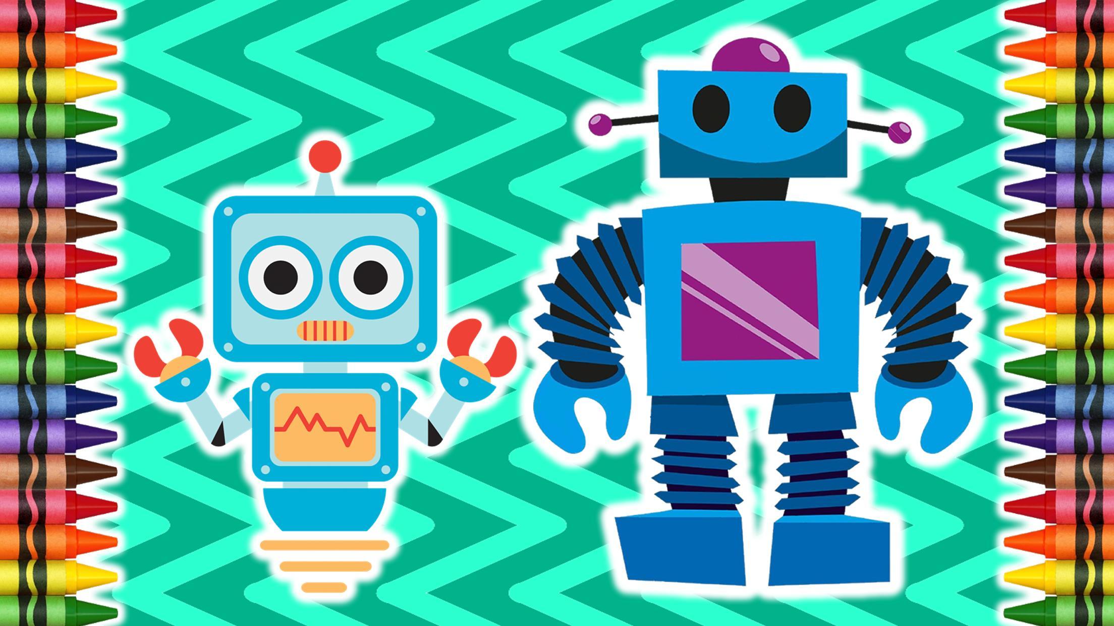 Coloring Book Robots