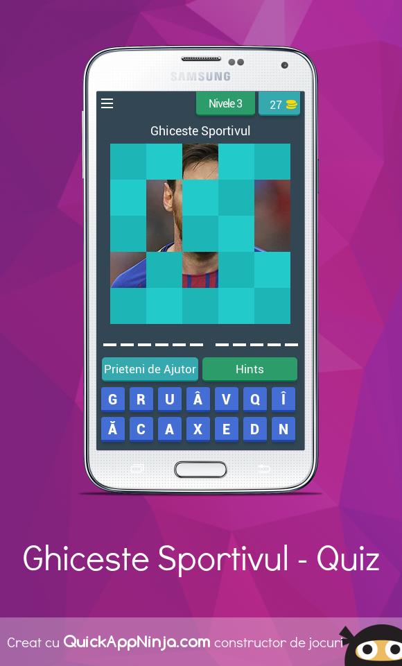 Ghiceste Sportivul - Quiz