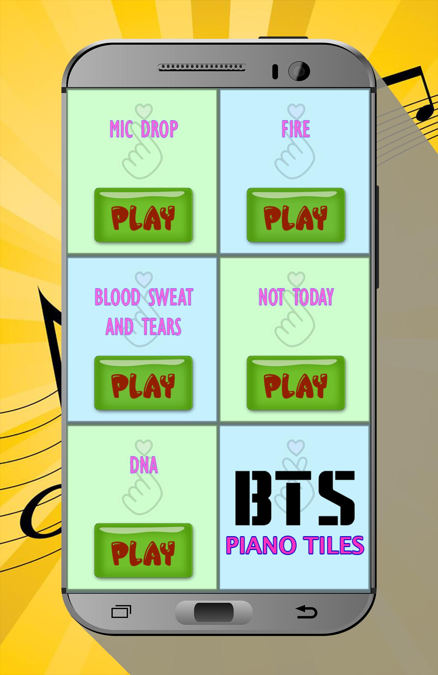 BTS Piano Tiles