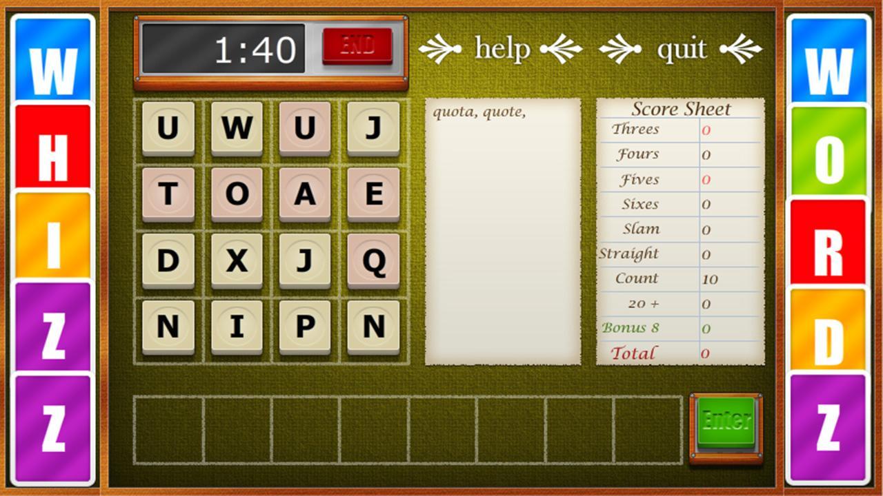 Whizz Wordz Free Edition