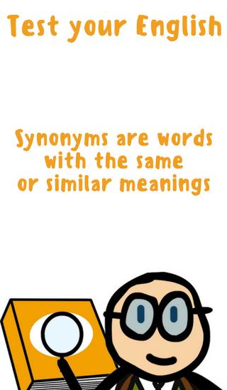 Find Synonyms Quiz - Test your English