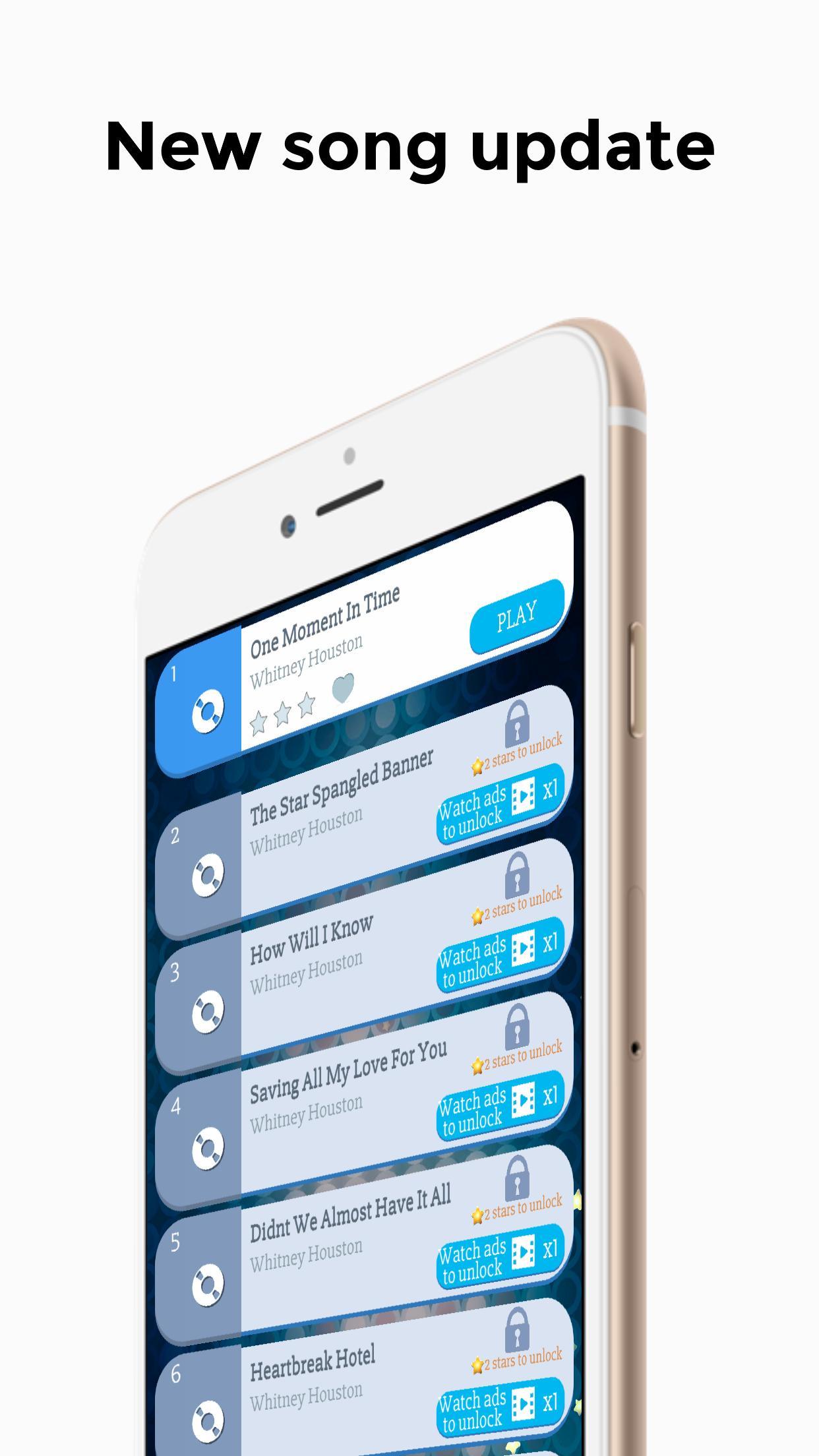 Whitney Houston Piano Game