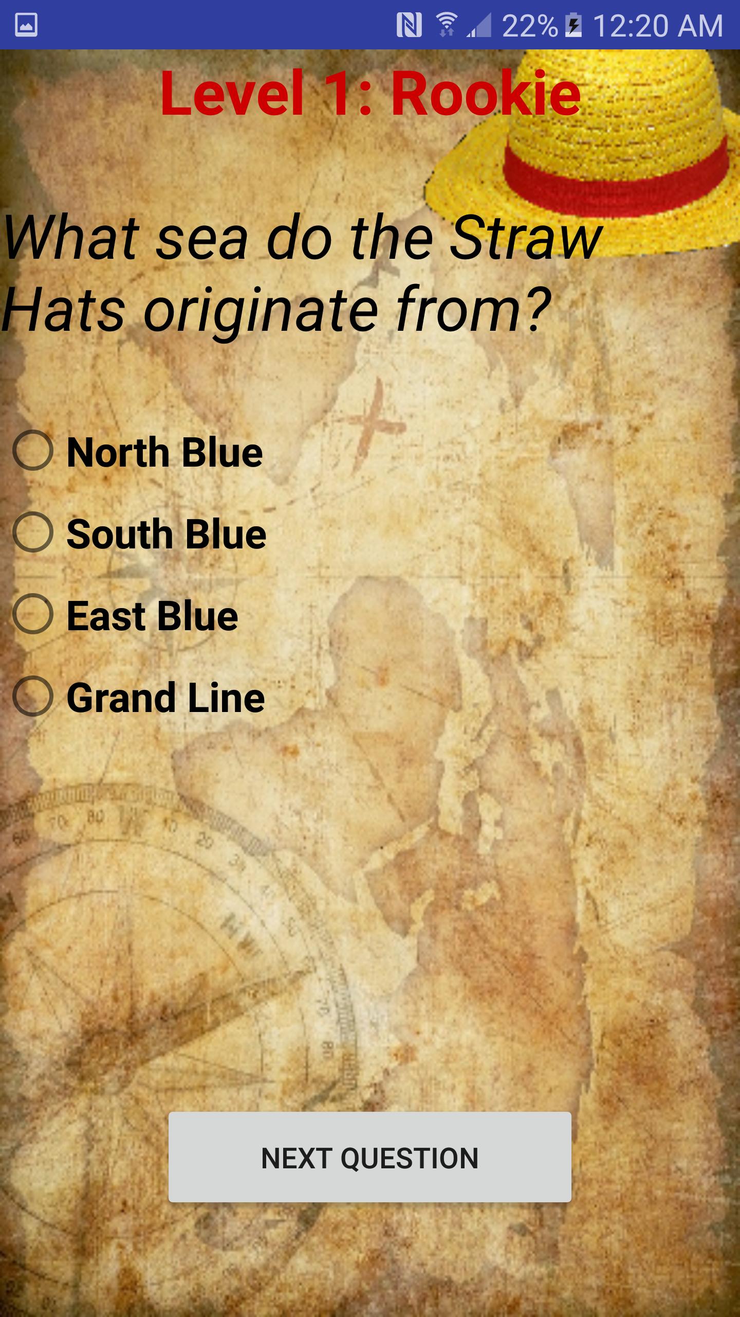 Fanmade One Piece Quiz