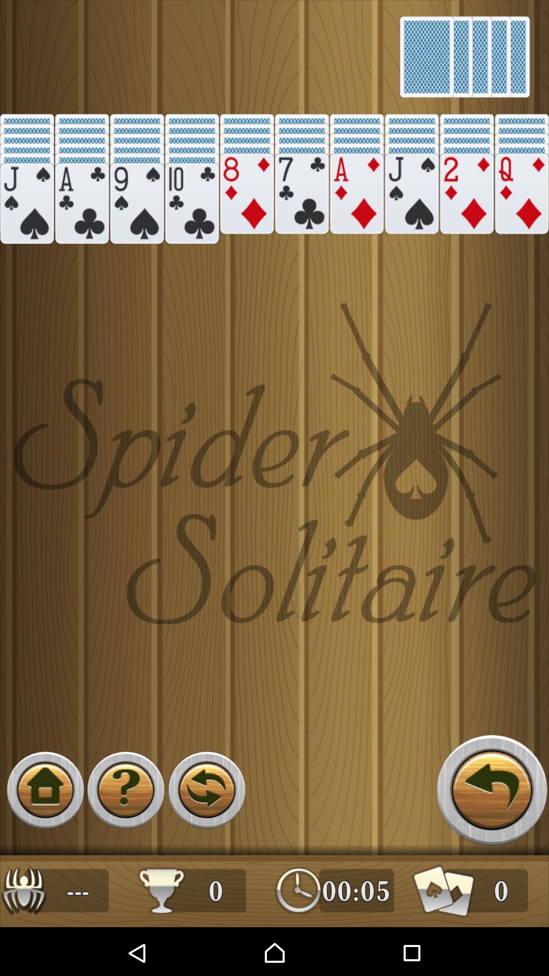 Classic Spider Solitaire Card