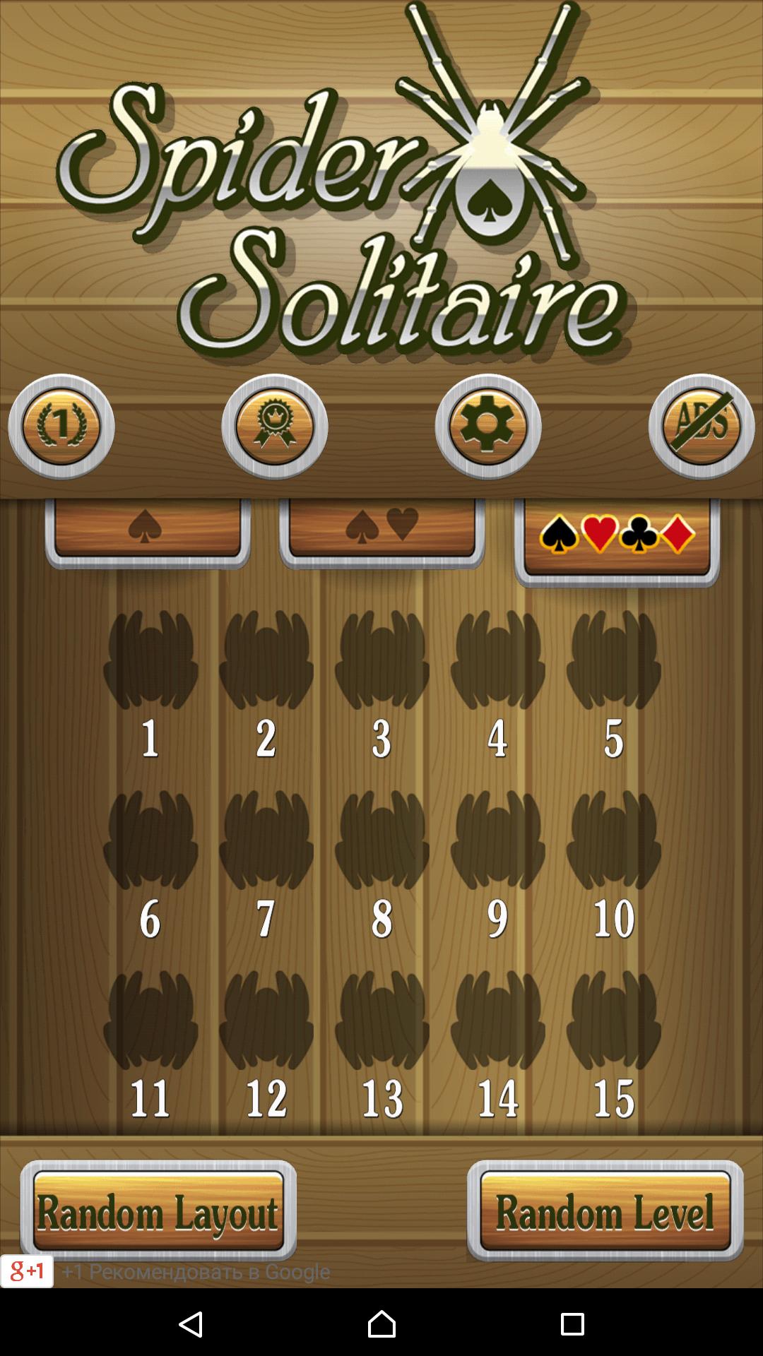 Classic Spider Solitaire Card