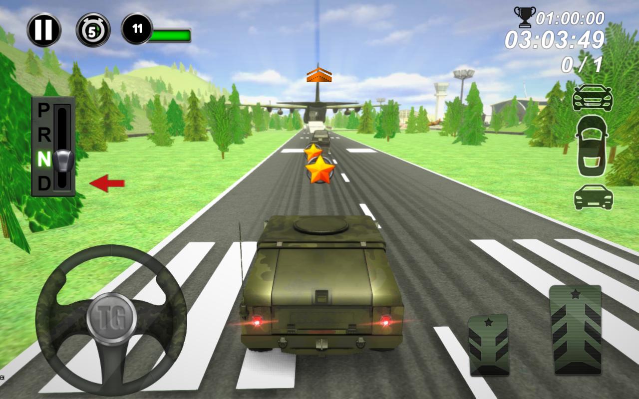 Army Car Plane Simulator 2017