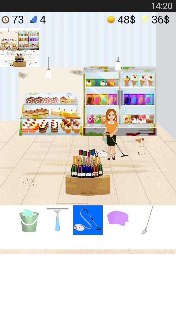 supermarket cleaning game