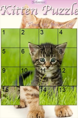 Kitten Slider Puzzle