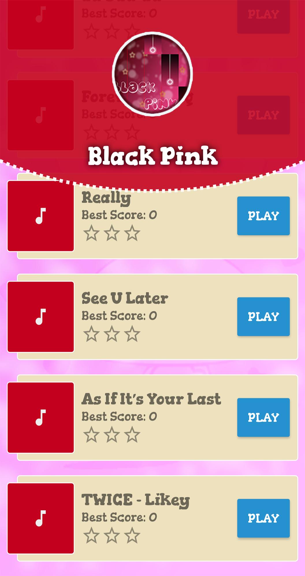 Black Pink Piano Game