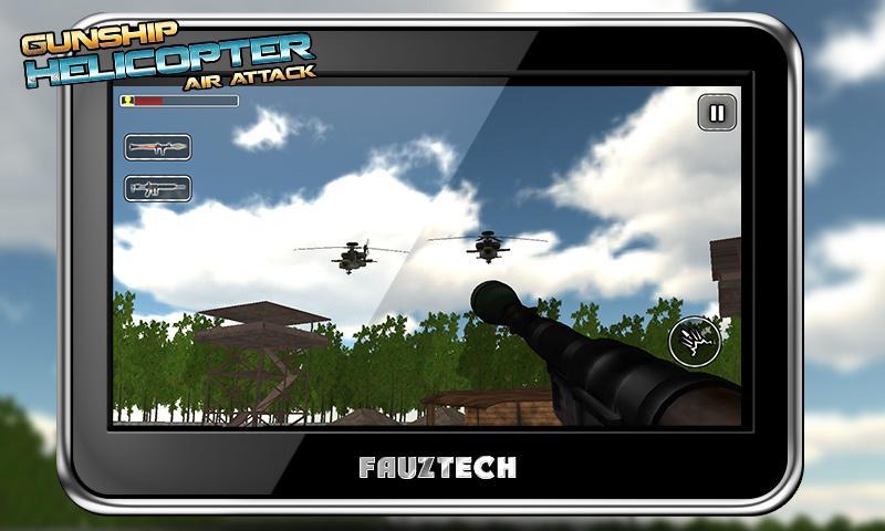 Gunship Helicopter Air Attack