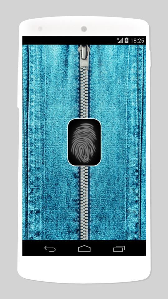 fake fingerprint zipper lock