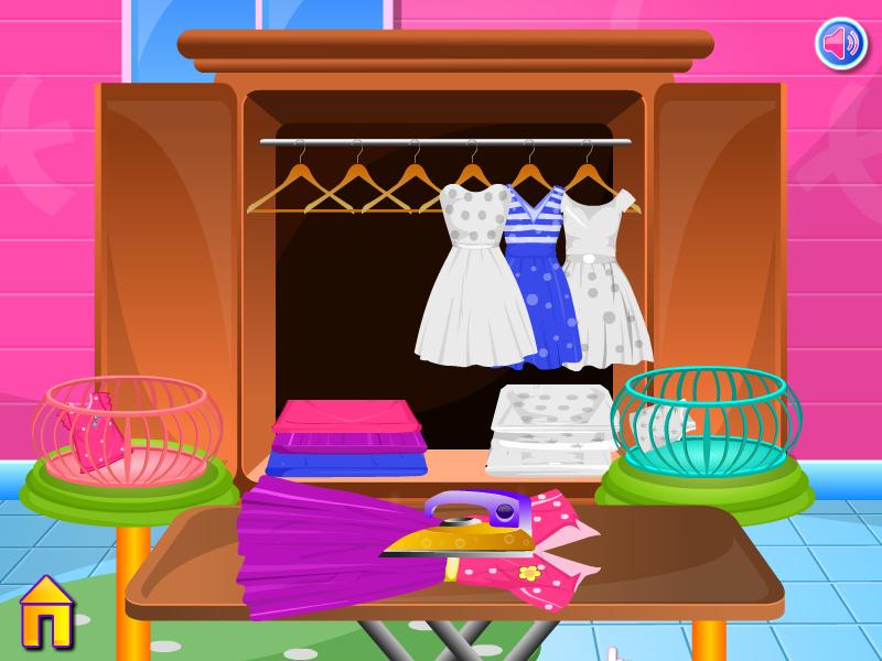 Laundry clothes girls games