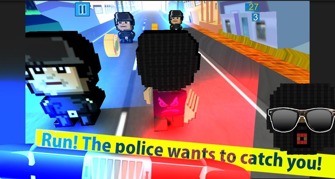 Fast thief run: 3D Runner