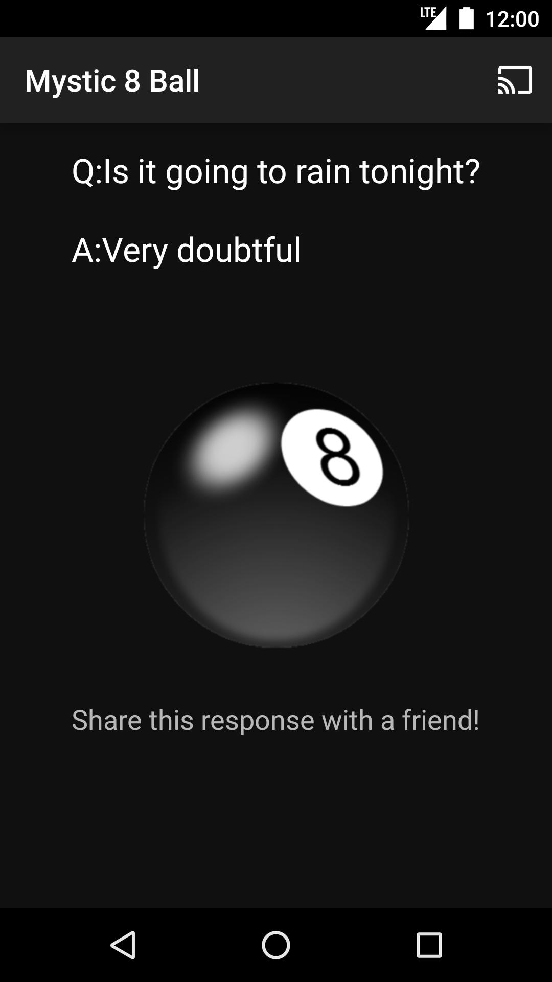 Mystic 8 Ball (Chromecast)