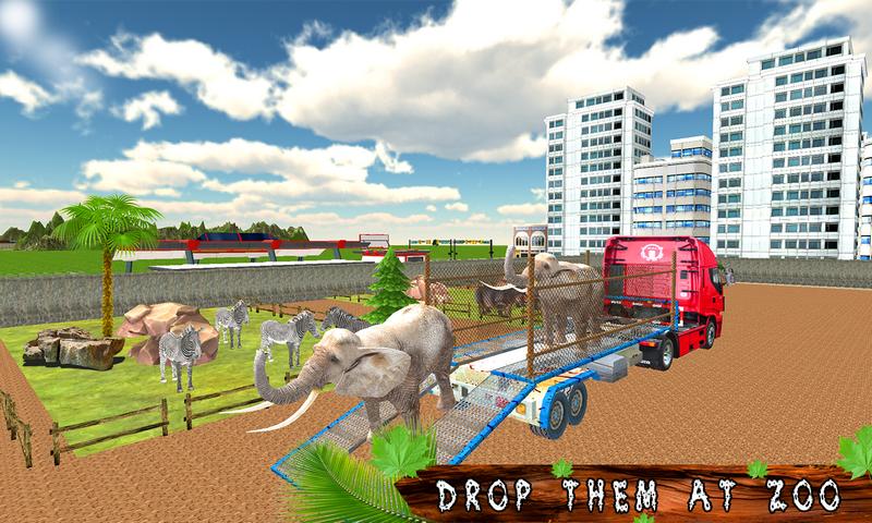 Transport Truck Zoo Animals