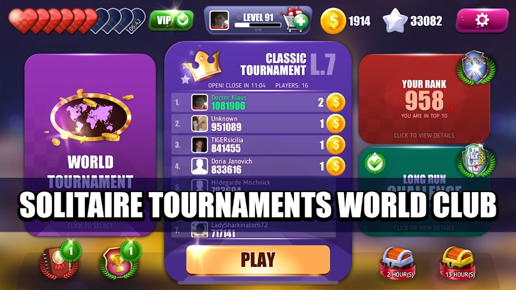 Solitaire Towers Tournaments