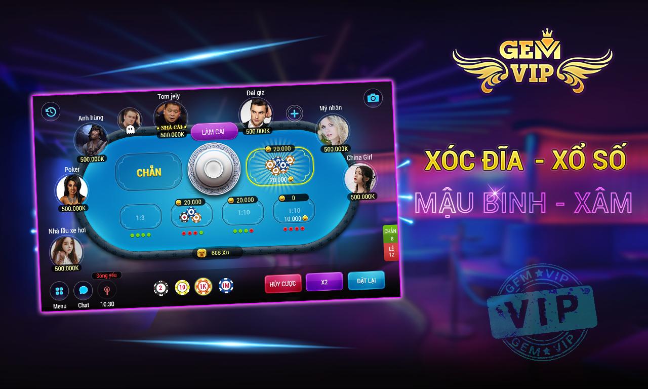 Gem VIP - Game bai dai gia