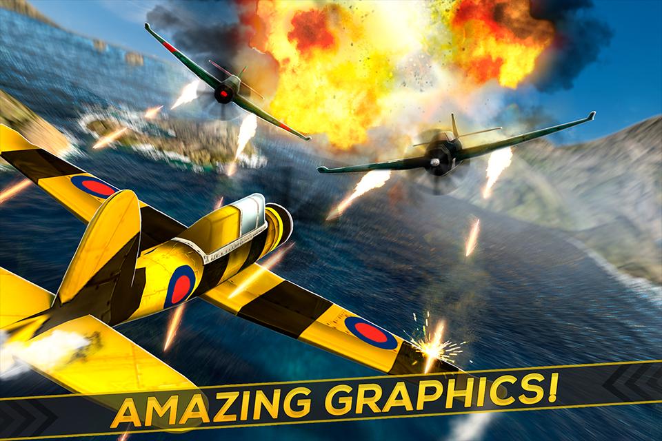 WW2 Shooting Airplane Attack