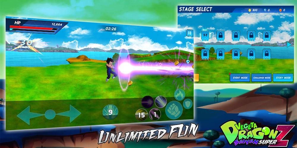 Saiyan Dragon Vegeta: Super Fighter Z