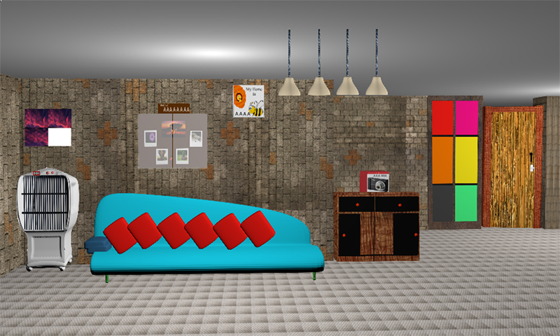 3D Room Escape-Puzzle Livingro