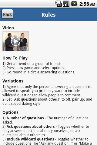 Questions Game