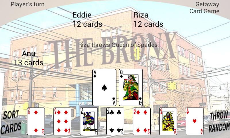 Getaway Card Game