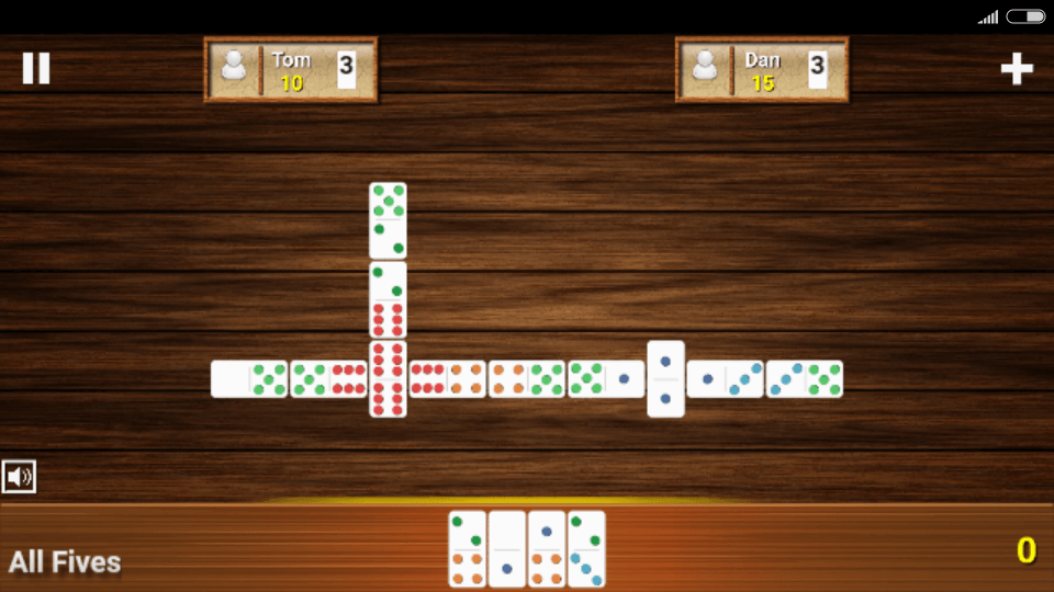 Fives Dominoes
