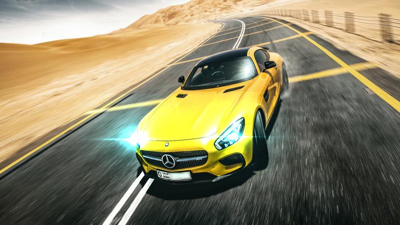AMG Mercedes Drift In the City