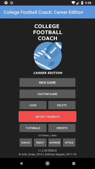 College Football Coach: Career