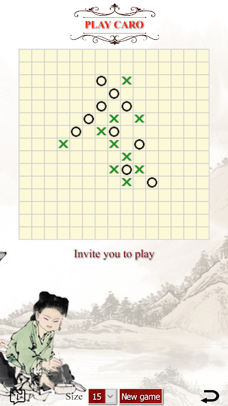 Playing chess Caro - Tic tac t