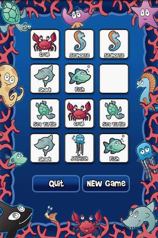 Underwater Memory Match Free
