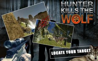 Hunter kills the wolf