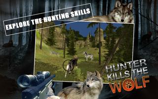 Hunter kills the wolf