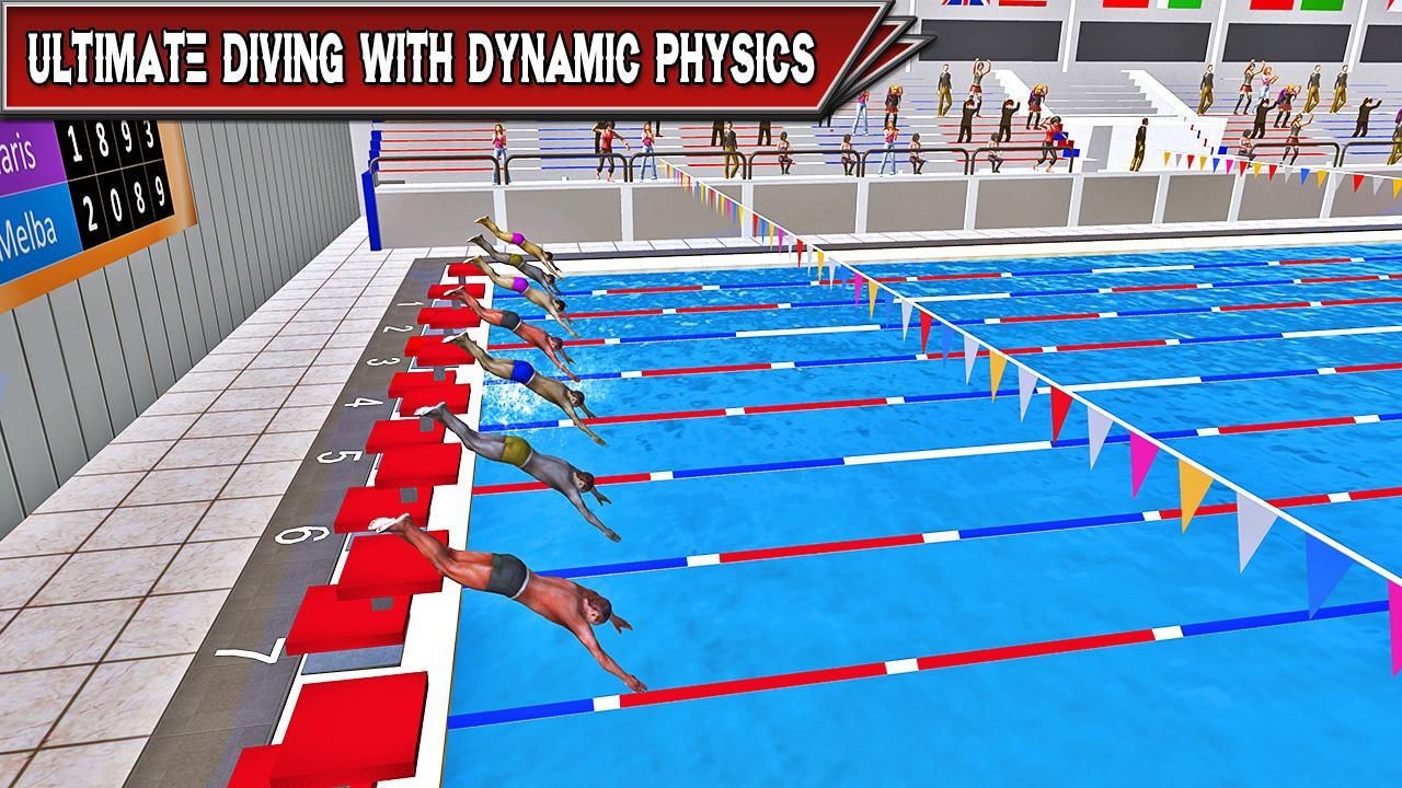 Water Swimming Race