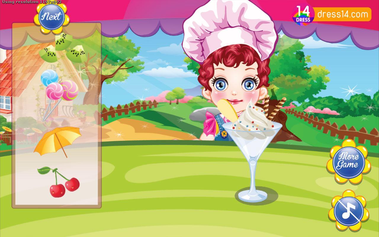 Baby Ice Cream Making