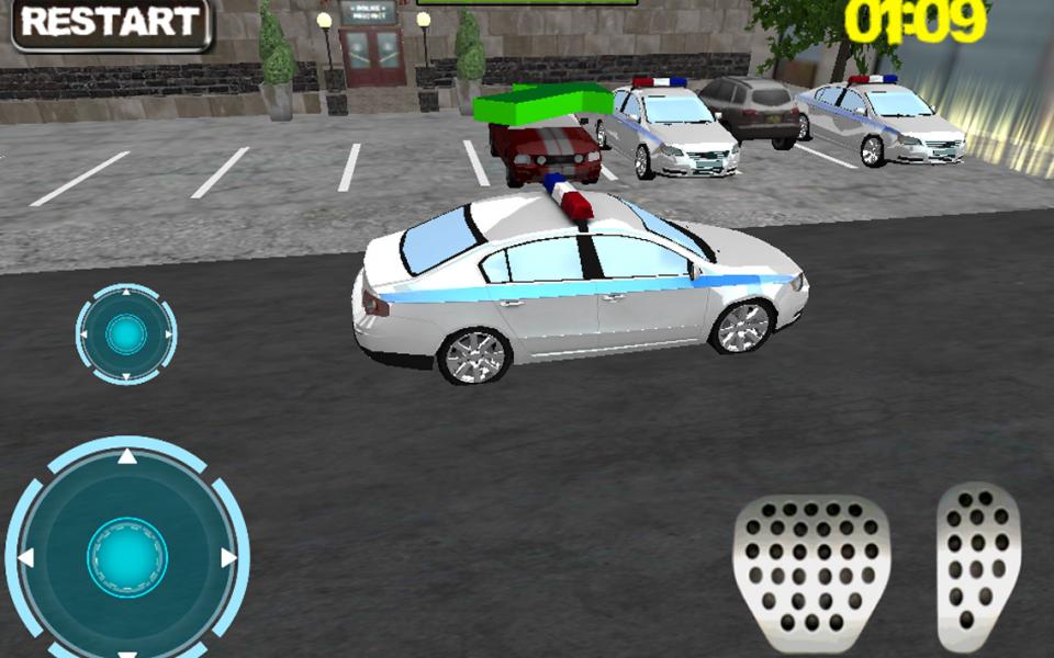 Ultra 3D police Car parking