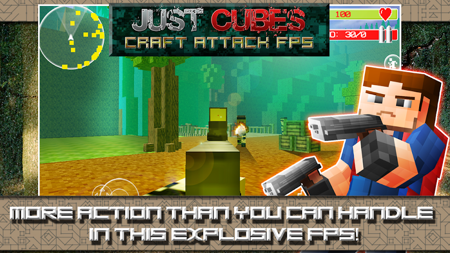 Just Cubes Craft Attack FPS