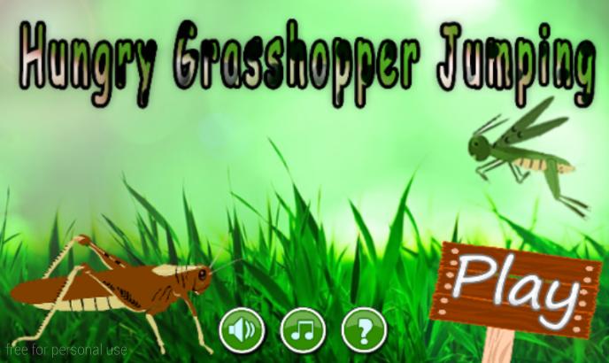 Hungry Grasshopper Jumping