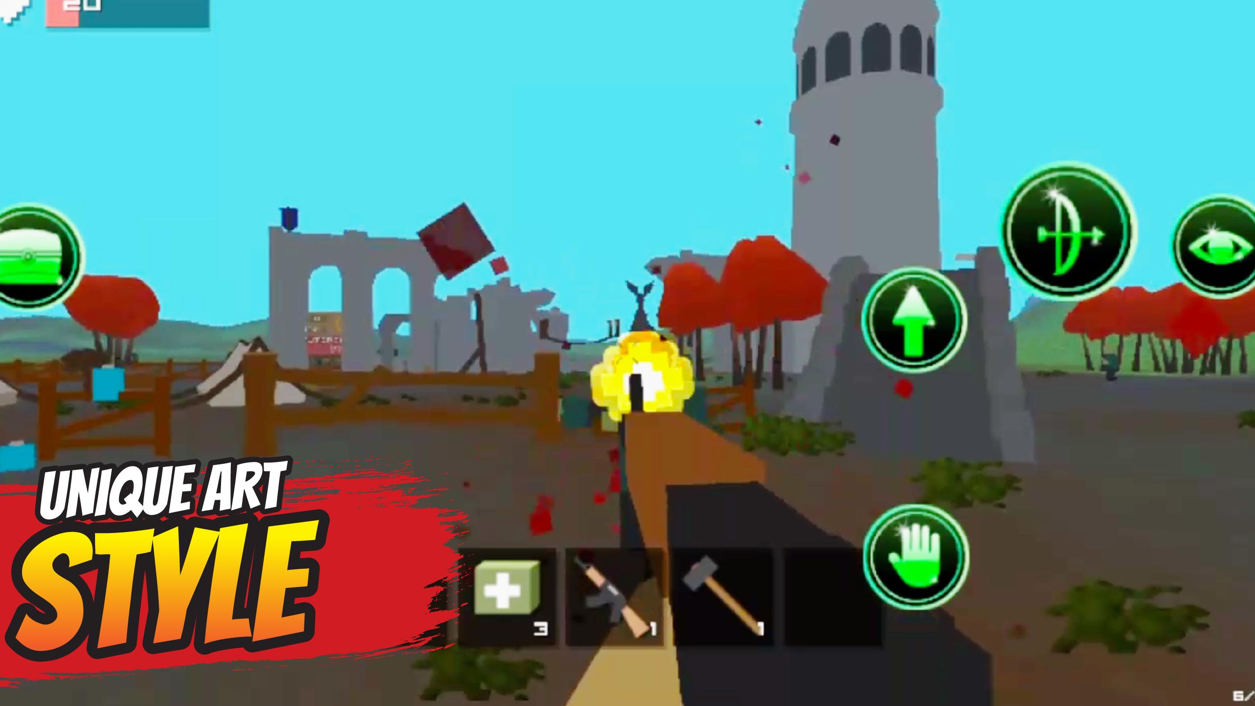 Adventure Strike 3D Pixel Saga