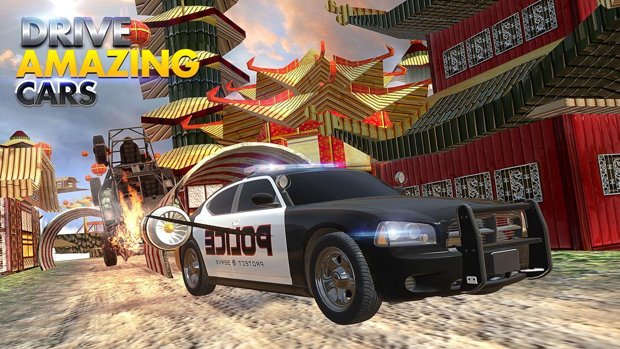 Helicopter Flying Car Stunts