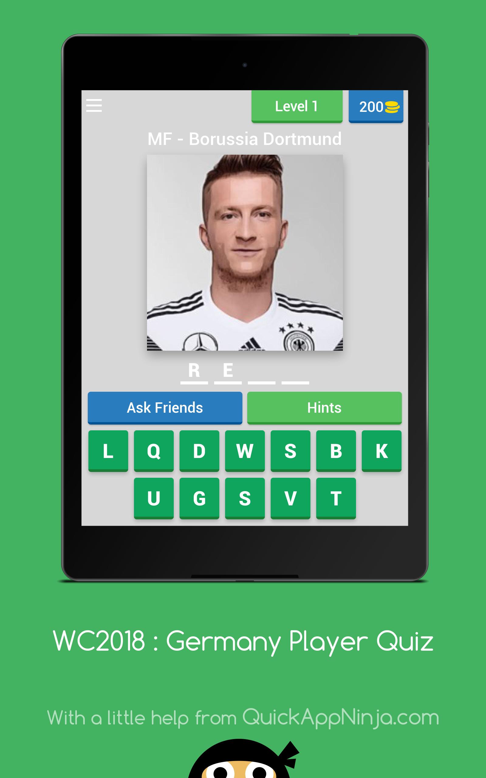 World Cup 2018 : Germany Player Quiz