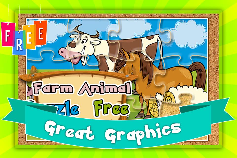 Farm Animal Puzzle Free