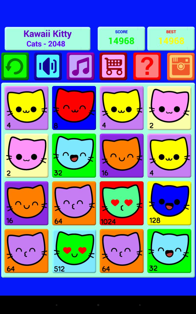 Kawaii Kitty Cats 2048 Free