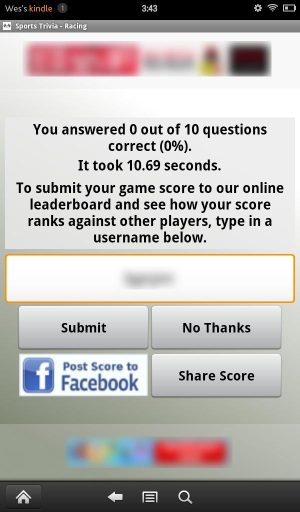 Sports Trivia: Racing