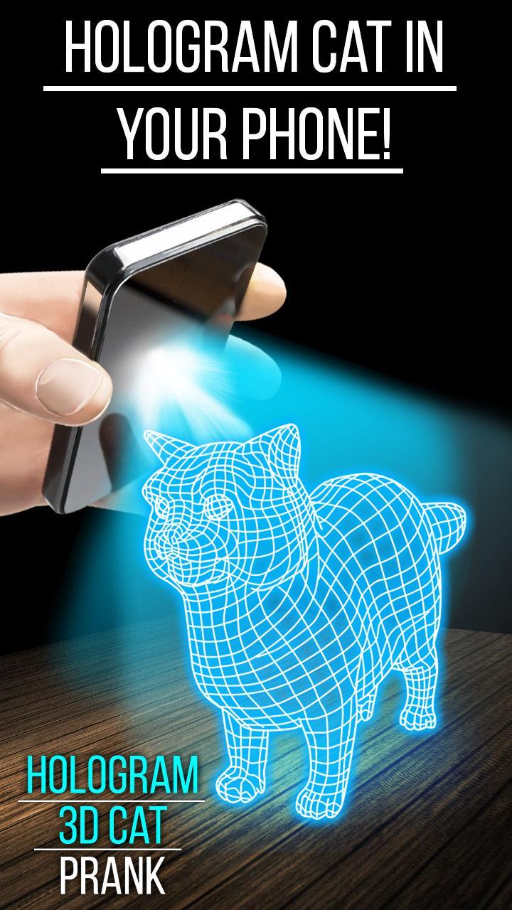 Hologram 3D Cat Prank