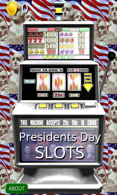 3D Presidents Day Slots - Free