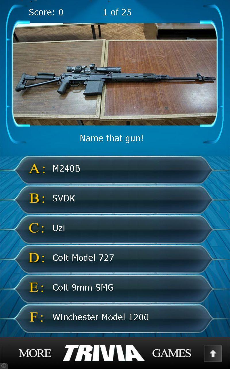 Name that Gun Trivia